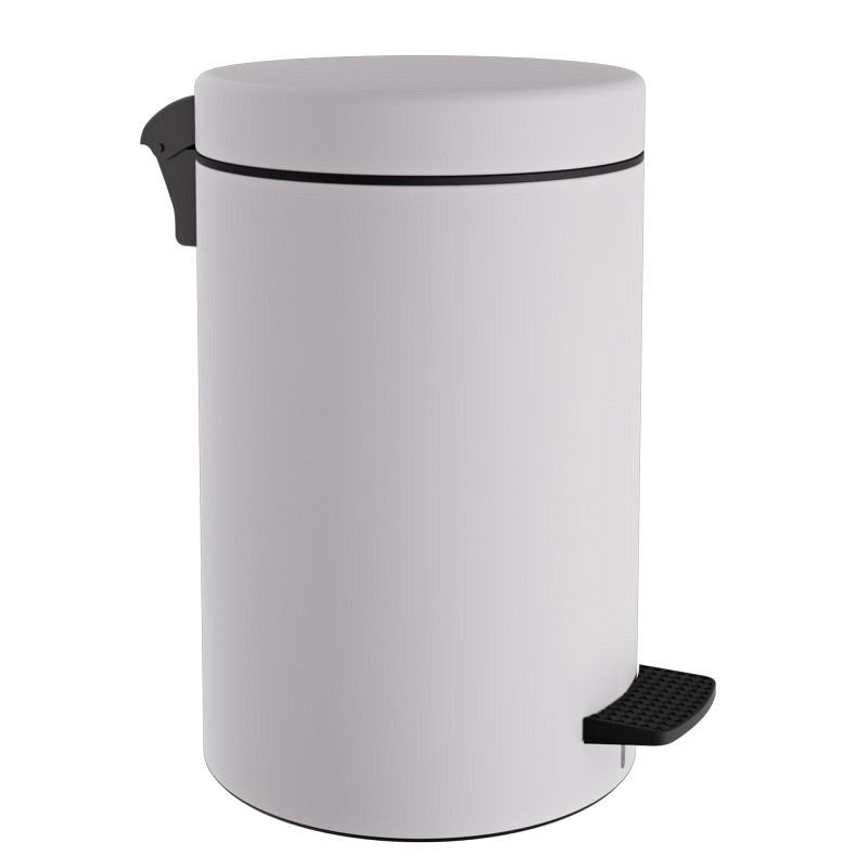Χαρτοδοχείο 12 Lit, Soft Close - Matt White, Pam & Co, Ø25 x H40 (cm), 12-090-033
