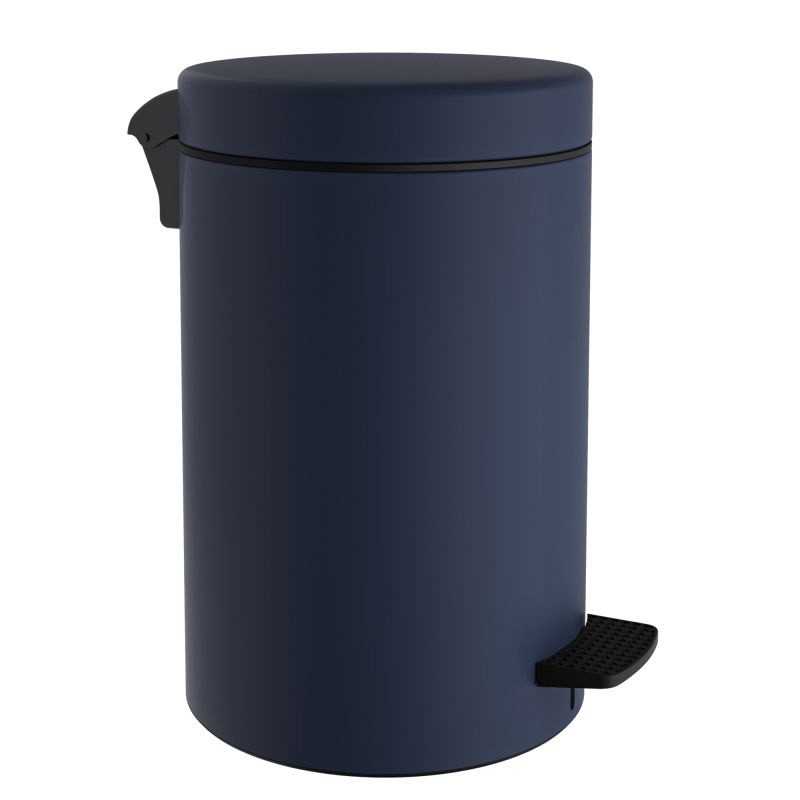 Χαρτοδοχείο 12 Lit, Soft Close - Matt Navy Blue, Pam & Co, Ø25 x H40 (cm), 12-090-203