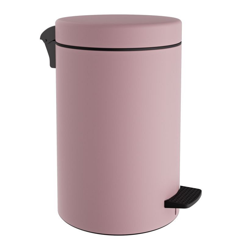 Χαρτοδοχείο 12 Lit, Soft Close - Matt Pink, Pam & Co, Ø25 x H40 (cm), 12-090-303