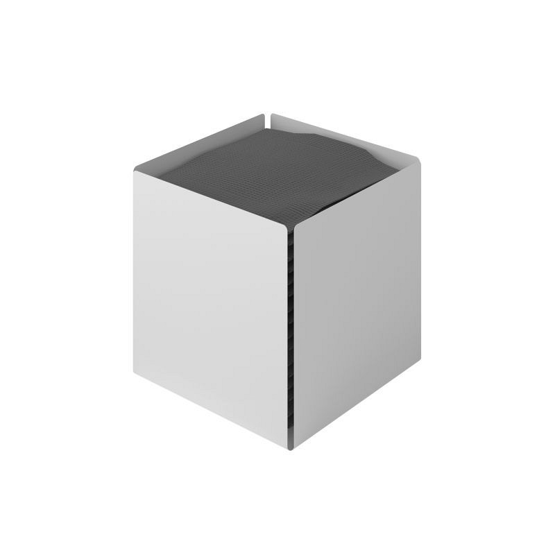 Θήκη Χαρτομάντηλων Κύβος - Matt White, Pam & Co, W13 x D13 x H13 (cm), 123-033