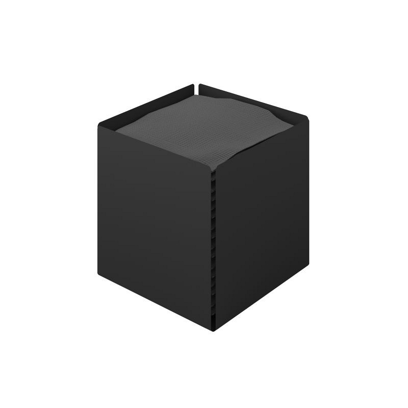 Θήκη Χαρτομάντηλων Κύβος - Matt Black, Pam & Co, W13 x D13 x H13 (cm), 123-403