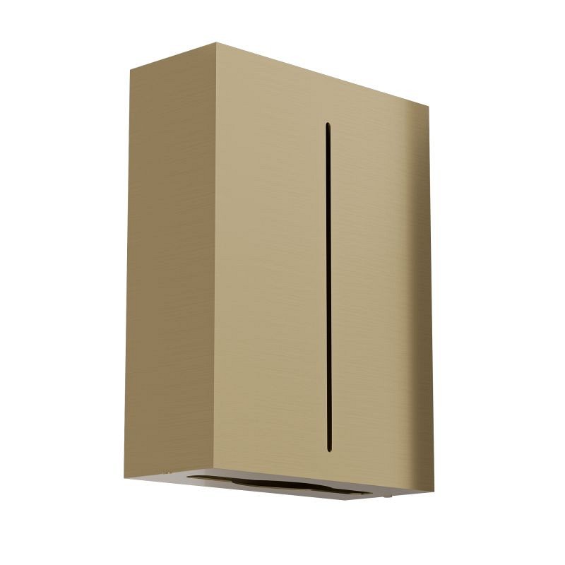 Επιτοίχια Θήκη για Χειροπετσέτες Ζικ-Ζακ - Brushed Gοld, Pam & Co, W28,5 x D10 x H37 (cm), 122-023