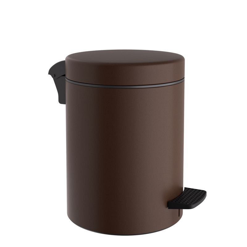 Χαρτοδοχείο 8 Lit, Soft Close - Matt Wenge, Pam & Co, Ø23 x H32 (cm), 08-500-943