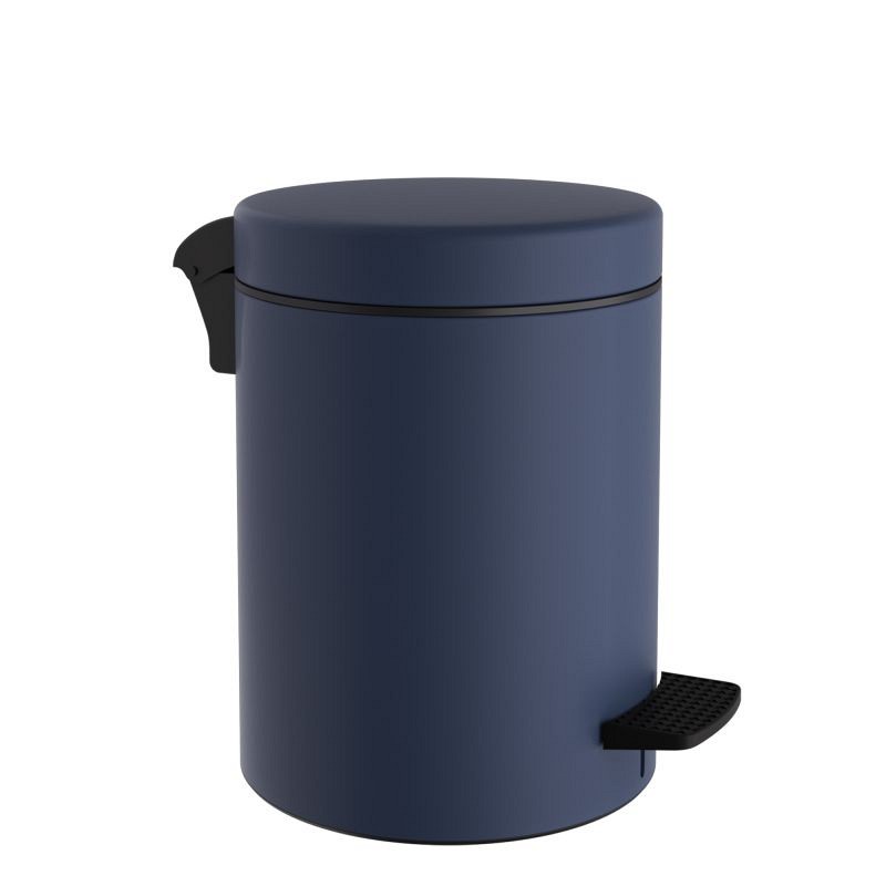 Χαρτοδοχείο 8 Lit, Soft Close - Matt Navy Blue, Pam & Co, Ø23 x H32 (cm), 08-500-203
