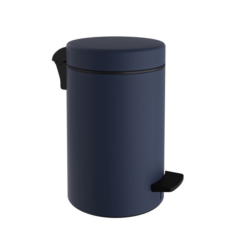 Χαρτοδοχείο 9 Lit Soft Close, No Inner Bucket - Matt Navy Blue, Pam & Co, Ø20 x H36 (cm), 2037-203