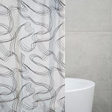 ΚΟΥΡΤΙΝΑ ΜΠΑΝΙΟΥ BLACK ART 180X180