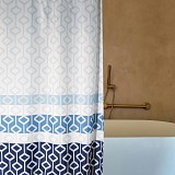 ΚΟΥΡΤΙΝΑ ΜΠΑΝΙΟΥ BLUE AURA 180(Μ)X180(Υ)