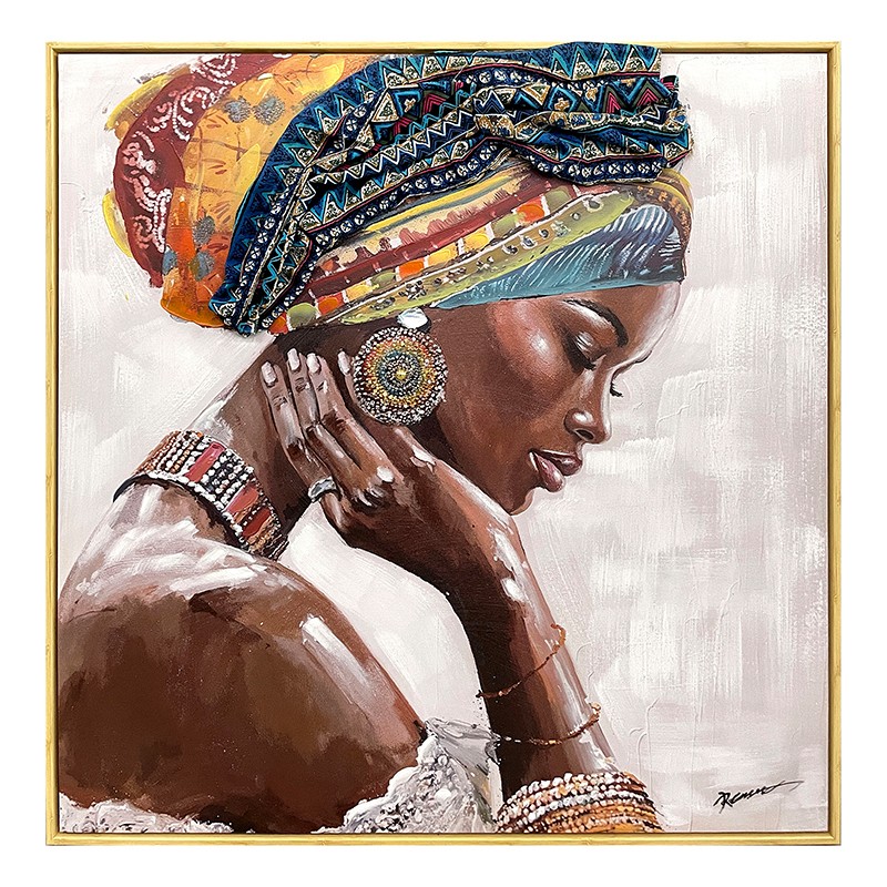 Πίνακας σε καμβά Jalo Inart με πλαίσιο 80x3.5x80εκ