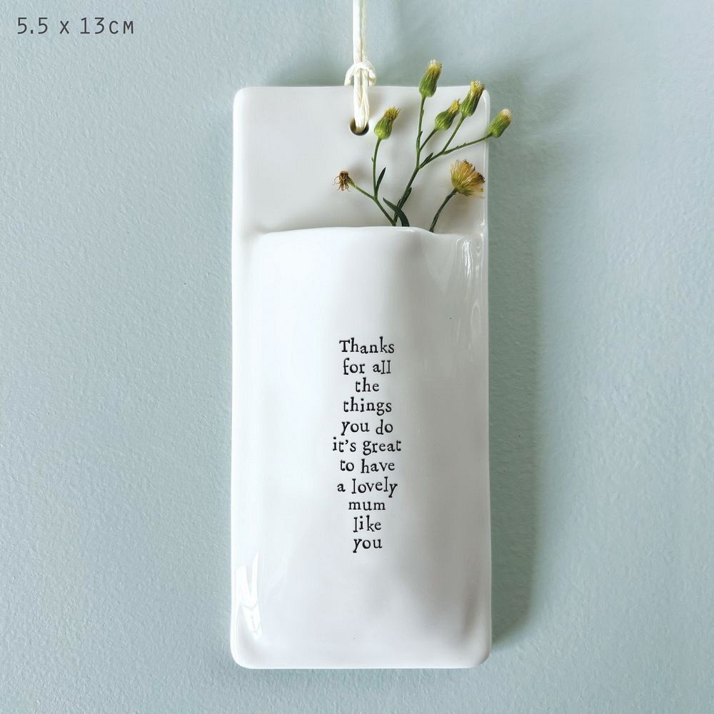 Πορσελάνινο βάζο τοίχου - mum 14εκ.