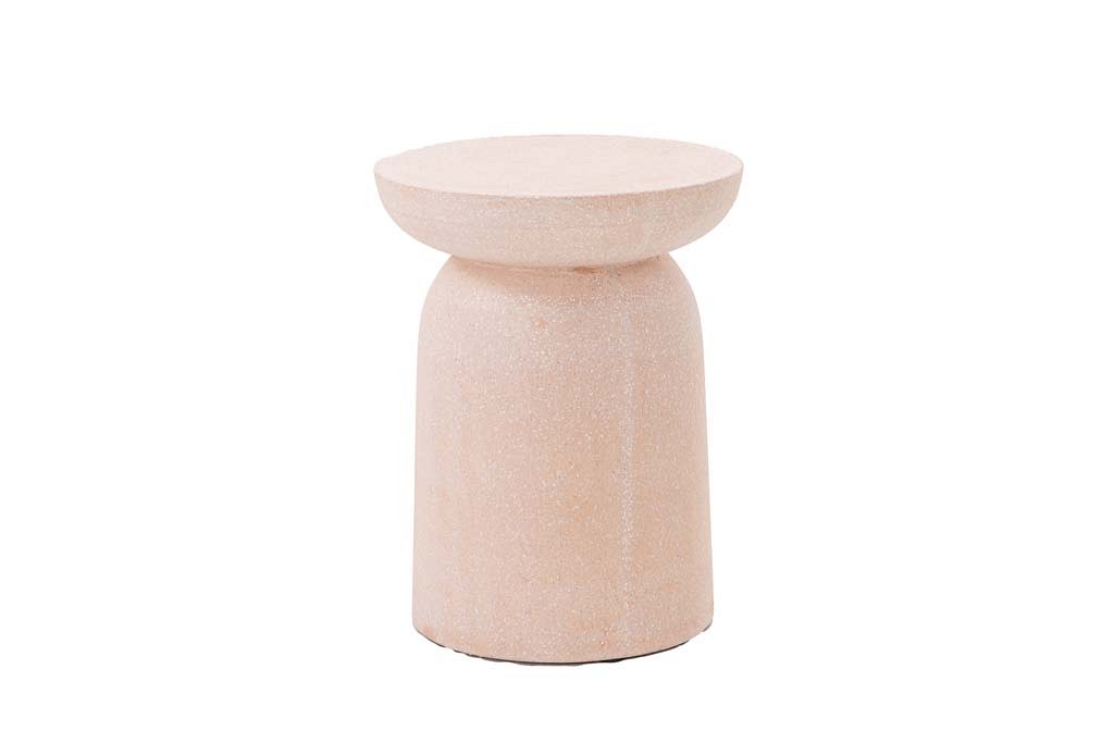 Σκαμπό Rieti Terazzo Pink White (35x35x45) Soulworks 0800008