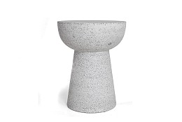 Σκαμπό Noria Terazzo Grey Black (41x41x54) Soulworks 0800005