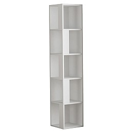 Βιβλιoθήκη στήλη Raphael pakoworld λευκό 31.5x31.5x159εκ