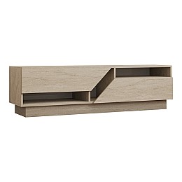 Έπιπλο τηλεόρασης Cogo pakoworld σε όψη τραβερτίνας 160x40x45εκ