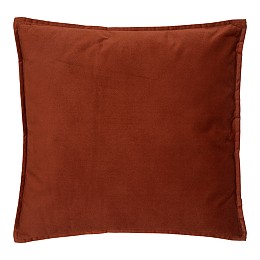 Μαξιλάρι διακοσμητικό Glober pakoworld ύφασμα σε terracotta απόχρωση 45x45εκ
