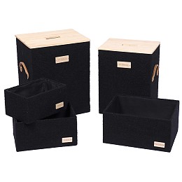 Σετ 5 τεμάχια καλάθια 40χ30χ52 cm Eurocasa