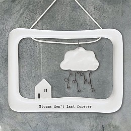 Πορσελάνινο κάδρο - Storms don’t last forever  (7 x 9εκ.)