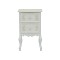 Κομοδίνο Pazlen Inart mdf σε λευκή αντικέ απόχρωση 40x45x65εκ
