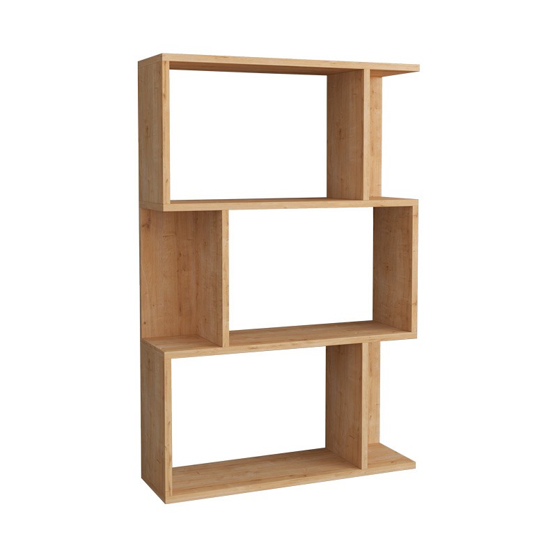 Βιβλιοθήκη Kadu pakoworld σε oak απόχρωση  72x22x108εκ