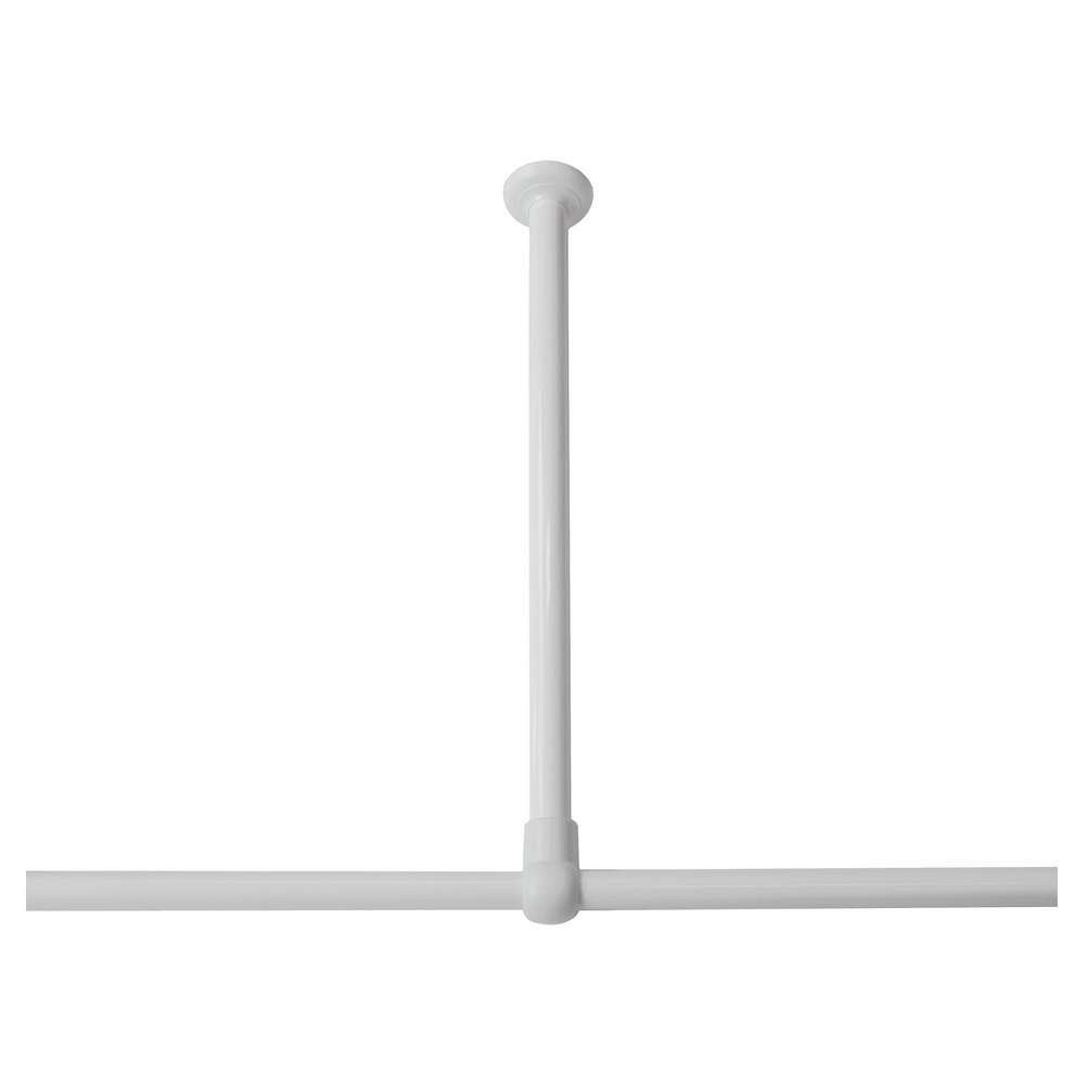 60 Ø 28 mm white στήριγμα οροφής για βραχίονα μπάνιου γωνιακό Sealskin