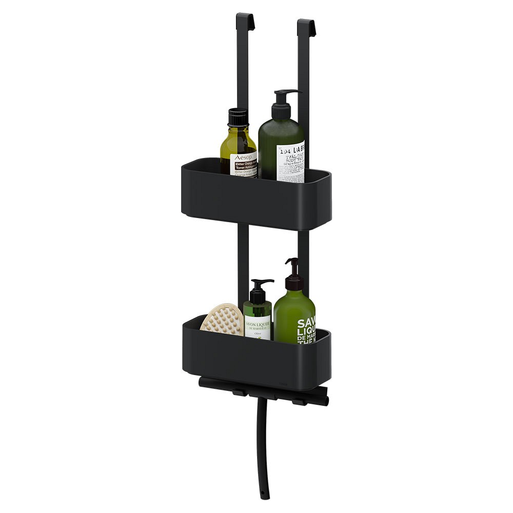 Tiger 2-Store Ράφια με Κρεμάστρα 25 cm Black 1500210746