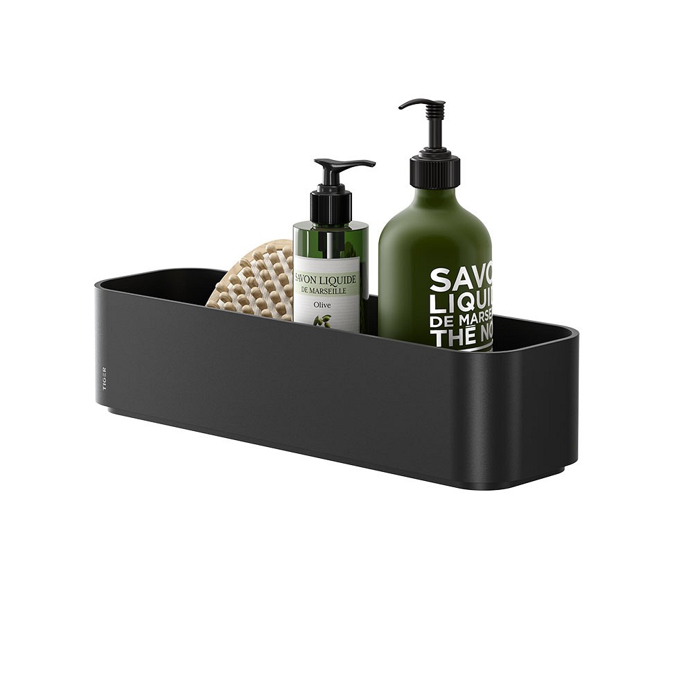 Tiger 2-Store Επιτοίχιο Ράφι 35 cm Black 800380