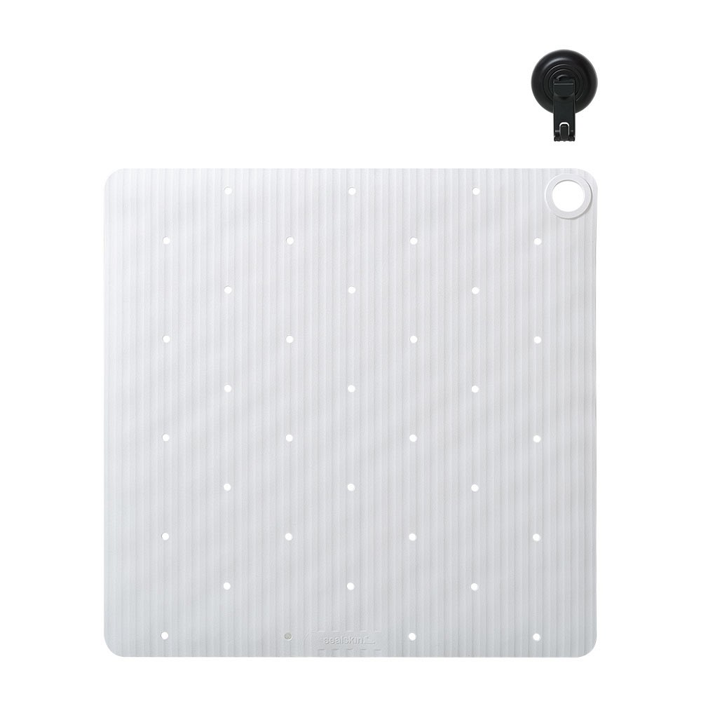 Ribb Αντιολισθητικό Πατάκι 55x55cm White with Black Hook Sealskin