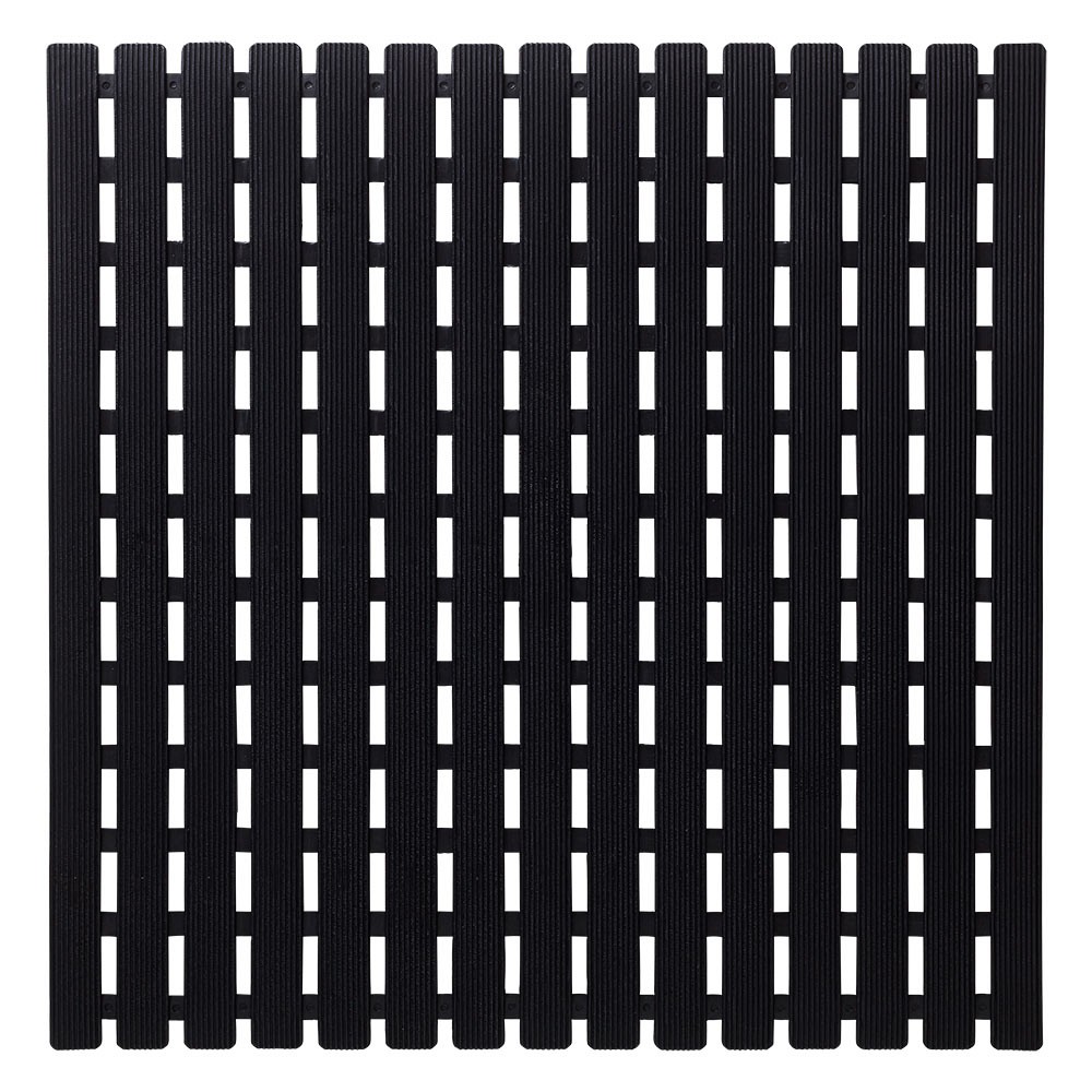 Nora Αντιολισθητικό Πατάκι 54x54cm Black Sealskin