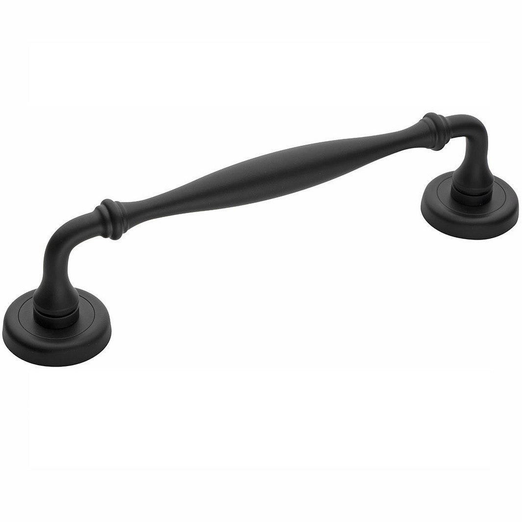 Roline Κ383 Λαβή Εξώπορτας από Ορείχαλκο Μαύρη Ματ με Kέντρα 228mm