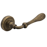Roline Κ370 Πόμολο Πόρτας με Ροζέτα από Ορείχαλκο Αντικέ Φ50x114mm