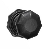 Roline Κ374 Μπουλ Εξώπορτας από Ορείχαλκο Μαύρο Ματ Φ75mm