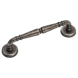 Roline Κ381 Λαβή Εξώπορτας από Ορείχαλκο Old Silver με Kέντρα 202mm