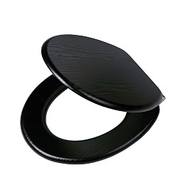 Tiger Blackwash Καπάκι Λεκάνης MDF Black 252030746