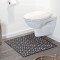 Trellis 60x60 black πατάκι μπάνιου Sealskin