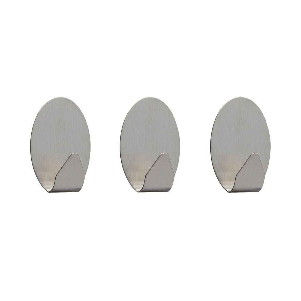 Tiger Baseline Σετ των 3 Άγκιστρο small Brushed stainless steel 1111730942