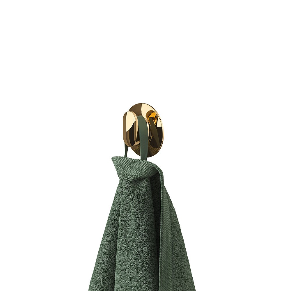 Tiger Cooper Άγκιστρο medium με αυτοκόλλητη βάση τοίχου Polished gold 800555