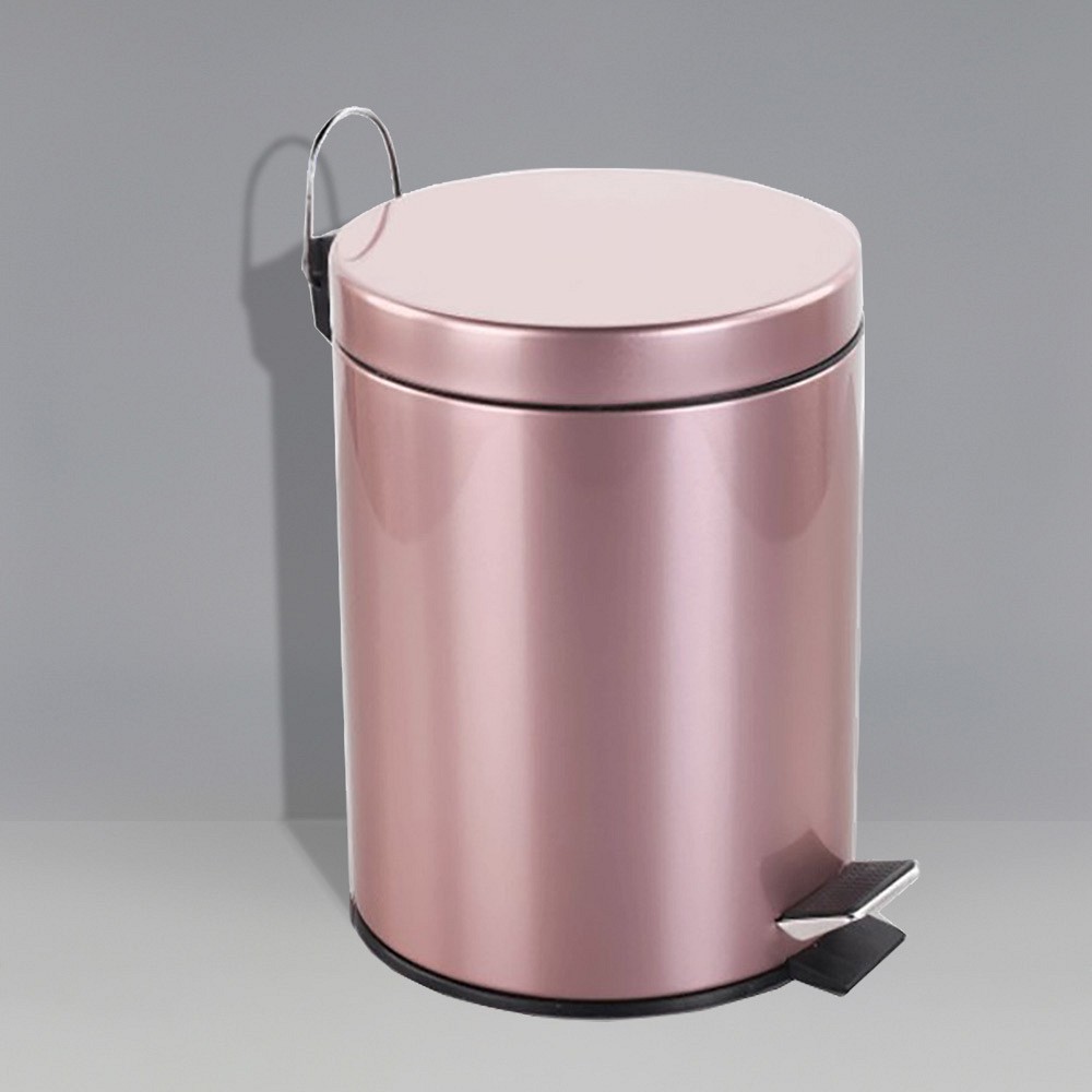 ΚΑΔΟΣ ΜΠΑΝΙΟΥ INOX 5LT ΡΟΖ SL1059