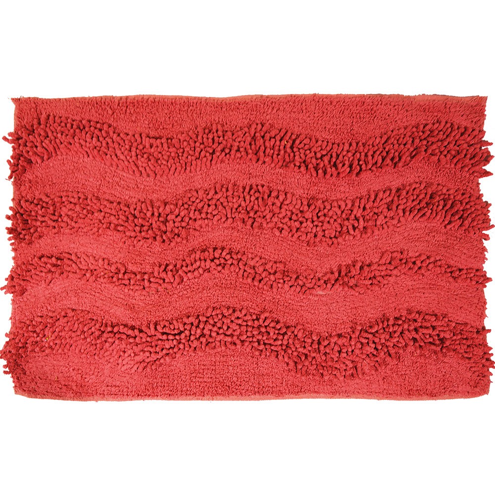 ΠΑΤΑΚΙ ΜΠΑΝΙΟΥ BM-459 WAVES ΚΟΚΚΙΝΟ 45X70