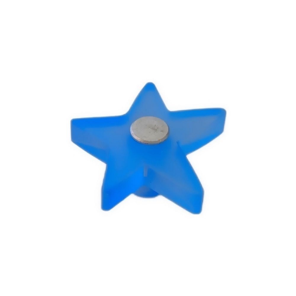 Roline 525 Πόμολο Επίπλου από Πλαστικό Σιέλ Φ43mm