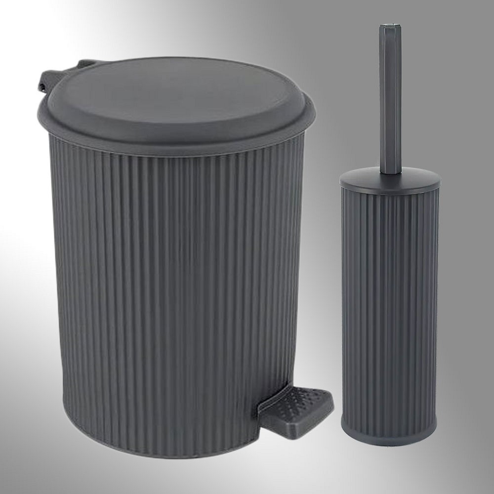 ΣΕΤ ΚΑΔΟΣ 7LT SL8380 ΜΠΑΝΙΟΥ ΠΛΑΣΤΙΚΟΣ ΜΕ ΠΙΓΚΑΛ ΓΚΡΙ