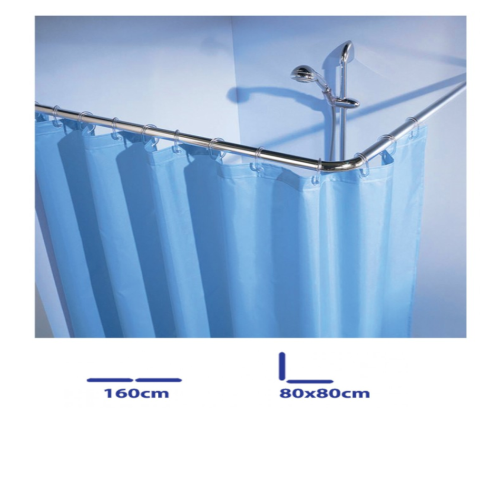 ΒΡΑΧΙΟΝΑΣ ΜΠΑΝΙΟΥ ΓΩΝΙΑΚΟΣ Chrome ΒΑΡΕΩΣ ΤΥΠΟΥ 80X80