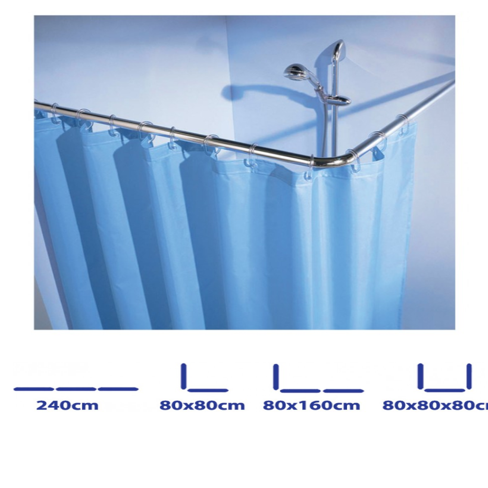 ΒΡΑΧΙΟΝΑΣ ΜΠΑΝΙΟΥ AVERAGE QUALITY ΓΩΝΙΑΚΟΣ Chrome 3x(80cm)