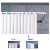 ΒΡΑΧΙΟΝΑΣ ΜΠΑΝΙΟΥ ΓΩΝΙΑΚΟΣ ΒΑΡΕΩΣ ΤΥΠΟΥ 90X90 ΛΕΥΚΟ