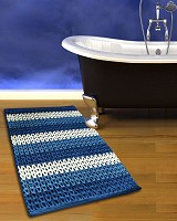 ΠΑΤΑΚΙ ΜΠΑΝΙΟΥ #2335 CΟΤΤΟΝ CΗΕΝΙLLΕ ΜΠΛΕ/ΛΕΥΚΟ 70X120