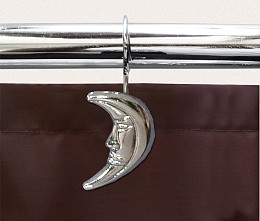 ΚΡΙΚΟΙ ΚΟΥΡΤΙΝΑΣ ΜΠΑΝΙΟΥ MOON CHROME
