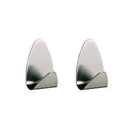 Tiger Oval Σετ των 2 Άγκιστρο Brushed stainless steel 164530941