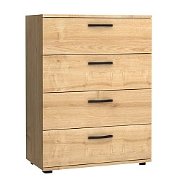 Συρταριέρα Velika Megapap χρώμα φυσικό οξιάς 73x44x96εκ.