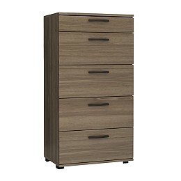 Συρταριέρα Helia Megapap χρώμα καρυδί 60x44x108εκ.