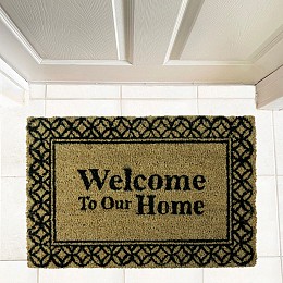 ΠΑΤΑΚΙ ΕΙΣΟΔΟΥ ΚΟΚΟΦΟΙΝΙΚΑ WELCOME TO OUR HOME SL8582 40X60