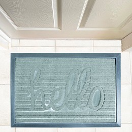 ΠΑΤΑΚΙ ΕΙΣΟΔΟΥ HELLO ΓΚΡΙ 40X60