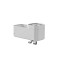 Tiger 2-Store Επιτοίχιο Ράφι με Θήκες και Κρεμάστρες 25 cm White 800375